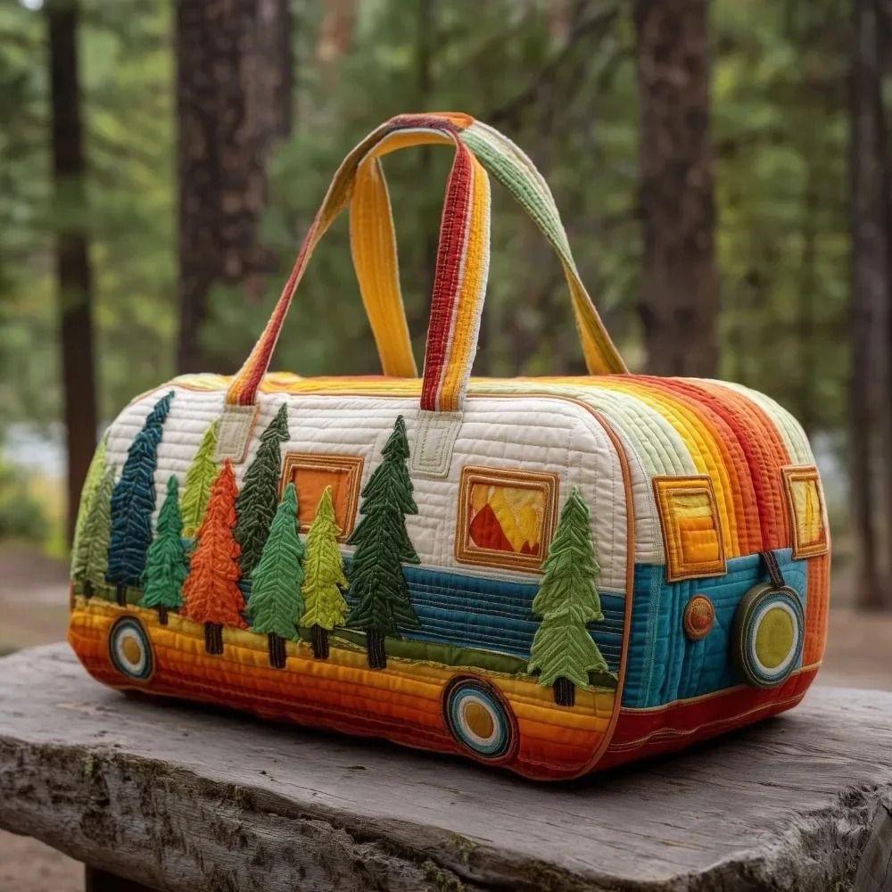 Large Quilted Duffle Bag With Adjustable Strap For Short Travel And Daily Carry 1