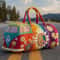 Large Quilted Duffle Bag With Adjustable Strap For Short Travel And Daily Carry 12