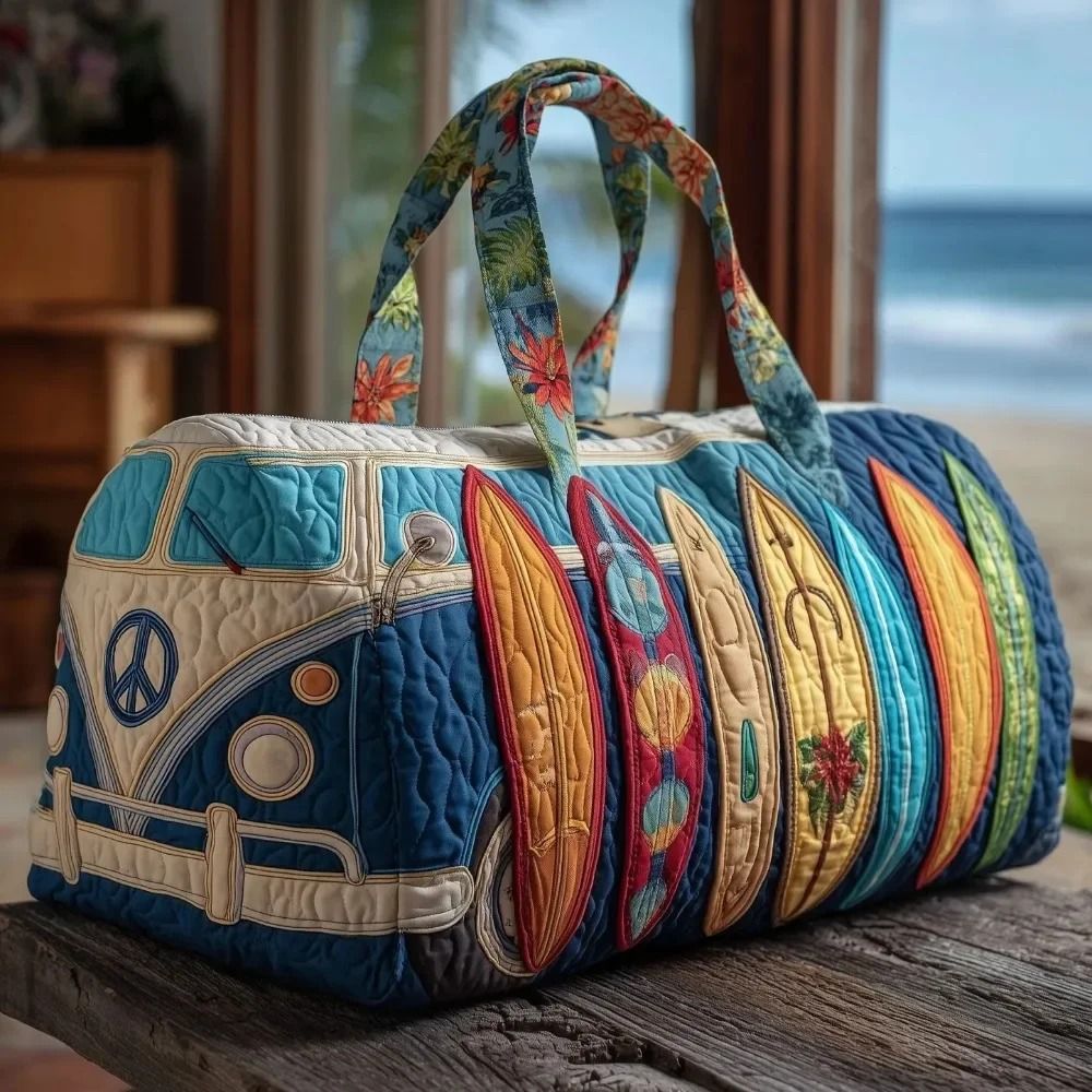 Large Quilted Duffle Bag With Adjustable Strap For Short Travel And Daily Carry 2