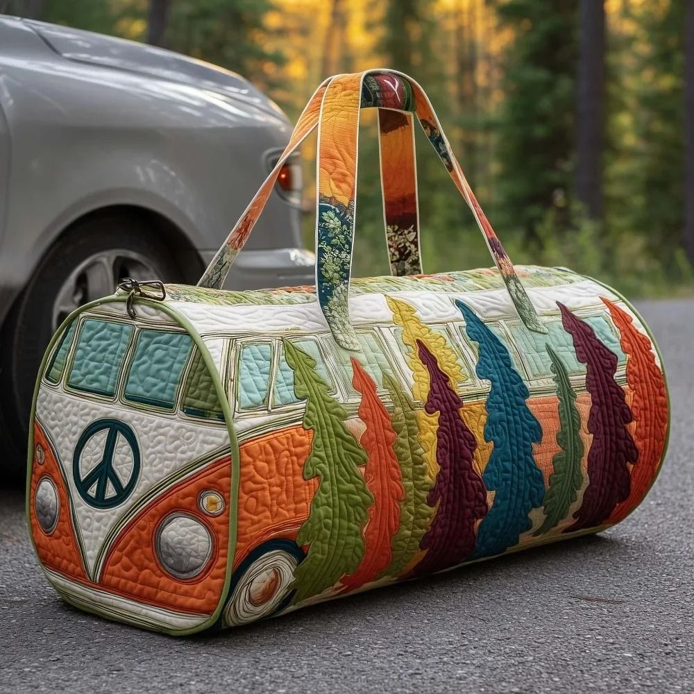 Large Quilted Duffle Bag With Adjustable Strap For Short Travel And Daily Carry 4