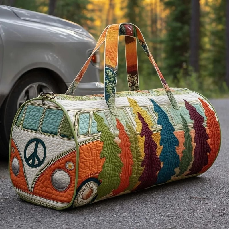 Large Quilted Duffle Bag With Adjustable Strap For Short Travel And Daily Carry 4