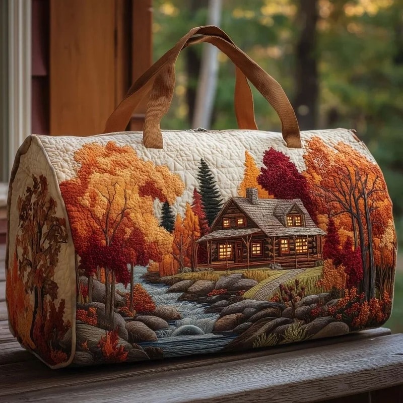 Large Quilted Duffle Bag With Adjustable Strap For Short Travel And Daily Carry 8