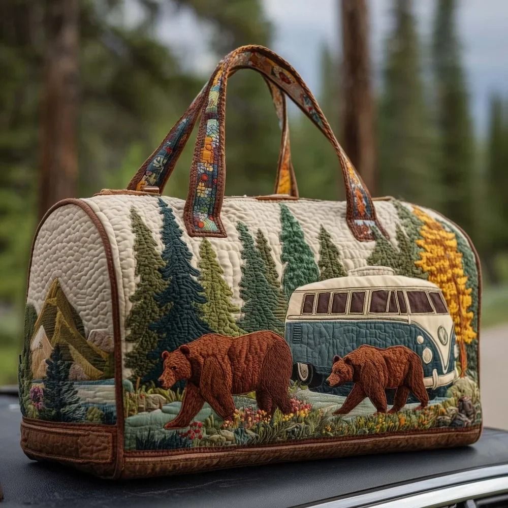 Large Quilted Duffle Bag With Adjustable Strap For Short Travel And Daily Carry 17