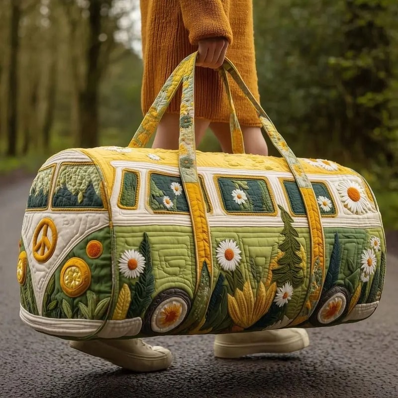 Large Quilted Duffle Bag With Adjustable Strap For Short Travel And Daily Carry 27