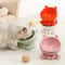 Raised Ceramic Cat Bowl With Tilted High Feet For Comfortable Feeding 13