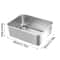 Large 304 Stainless Steel Cat Litter Box With High Sided Metal Tray 1