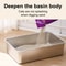 Large 304 Stainless Steel Cat Litter Box With High Sided Metal Tray 4