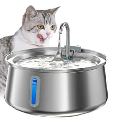 purepaws 4l stainless steel cat water fountain