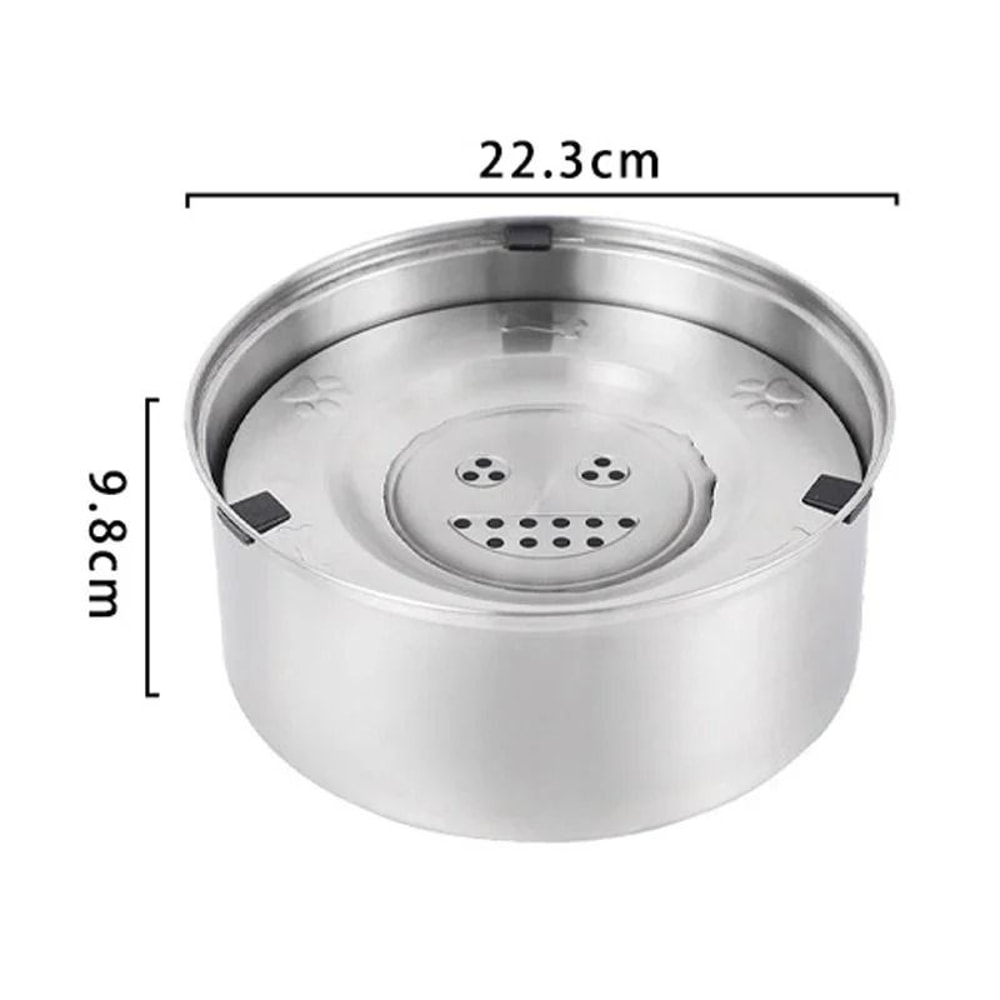 SplashGuard Stainless Steel No Spill Dog Water Bowl 2