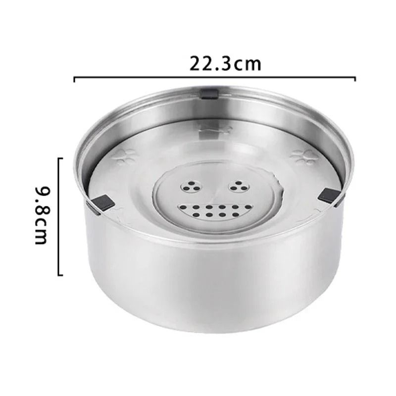 SplashGuard Stainless Steel No Spill Dog Water Bowl 2