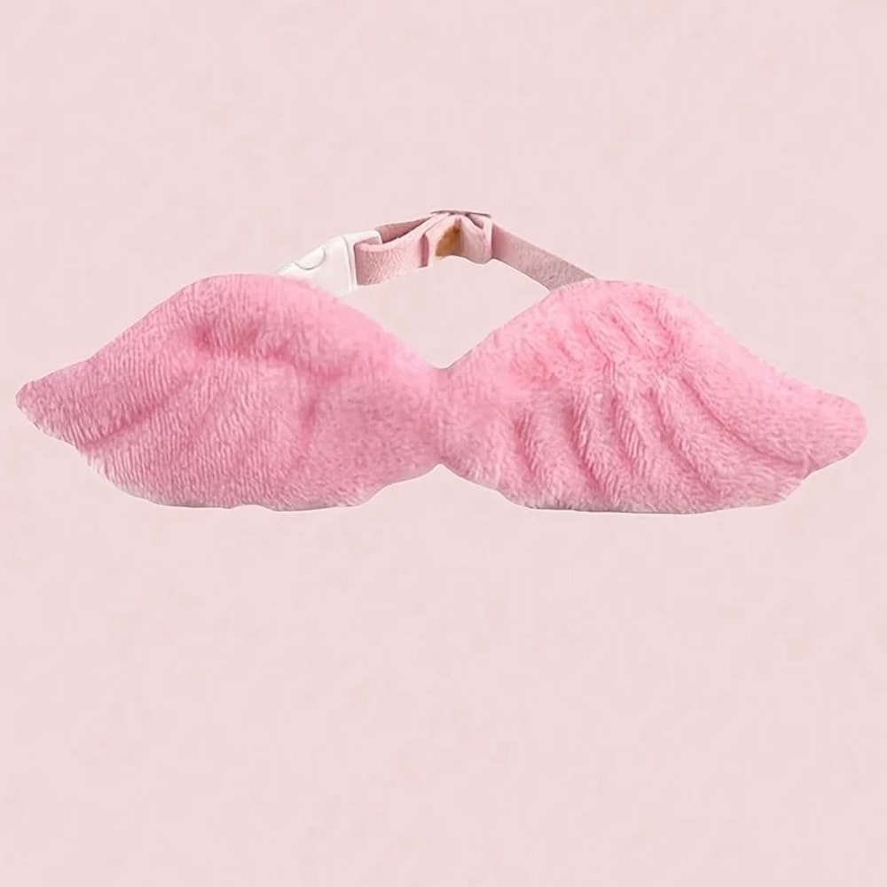 Pet Wing Costume Collar With Bow Tie For Holiday Photos And Cute Dress Up 5