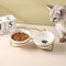 Raised Ceramic Pet Bowl With Stand For Cat Puppy Food And Water Feeding 18