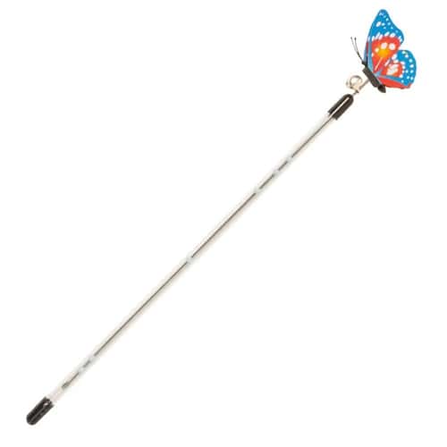Retractable Butterfly Cat Teaser Wand for Interactive Chasing Exercise and Indoor Play