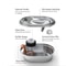 Stainless Steel Pet Fountain Activated Carbon Replacement Filters For Fresh Clean Drinking Water 3