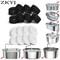 Stainless Steel Pet Fountain Activated Carbon Replacement Filters For Fresh Clean Drinking Water 0