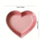 Gradient Heart Shaped Ceramic Cat Bowl For Stress Free Anti Vomiting Feeding 9
