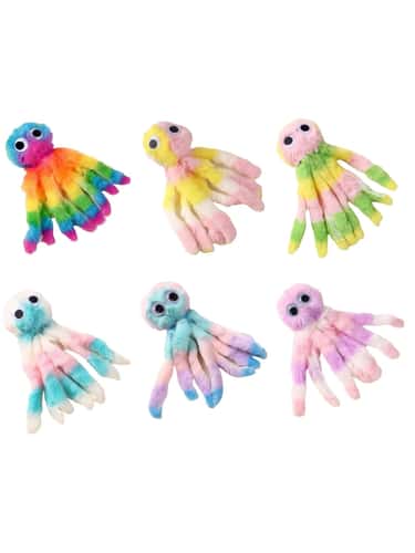 Plush Octopus Cat Toy Replacement Head for Chewing Kicking and Interactive Play