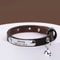 Personalized Leather Cat Collar With Bell Engraved Nameplate For Kittens And Small Pets 11