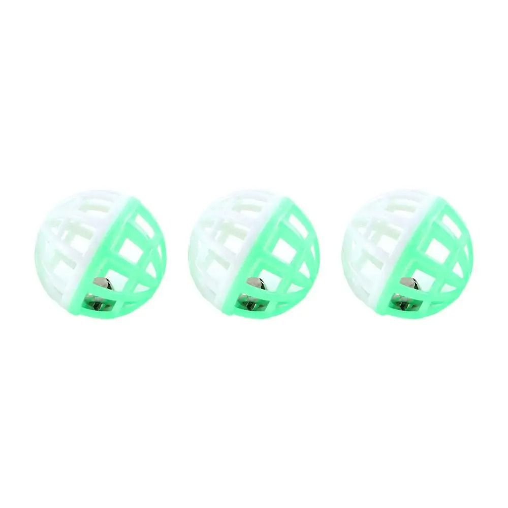 Hollow Plastic Cat Toy Balls With Bells For Kitten Training And Chasing Play 5