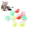 Hollow Plastic Cat Toy Balls With Bells For Kitten Training And Chasing Play 0