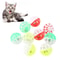 Hollow Plastic Cat Toy Balls With Bells For Kitten Training And Chasing Play 0
