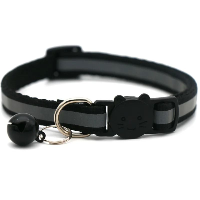 Reflective Breakaway Cat Collar With Bell Soft Adjustable Neck Ring For Small Pets 10
