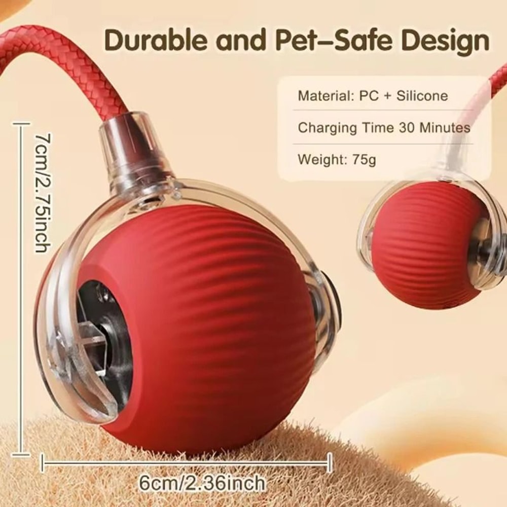 Smart Electric Cat Rolling Ball Toy For Indoor Exercise And Boredom Relief 5