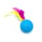 Five Piece Feather Cat Ball Toy Set For Indoor Chase And Solo Play 4