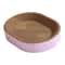 Oval Cardboard Cat Scratcher Bed For Claw Care Resting And Furniture Protection 2