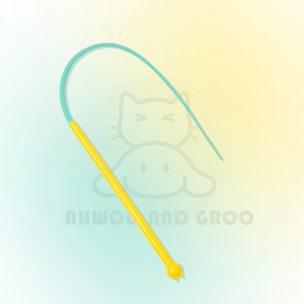 Silicone Mouse Tail Cat Teaser Stick With Bell For Interactive Indoor Kitten Play 6