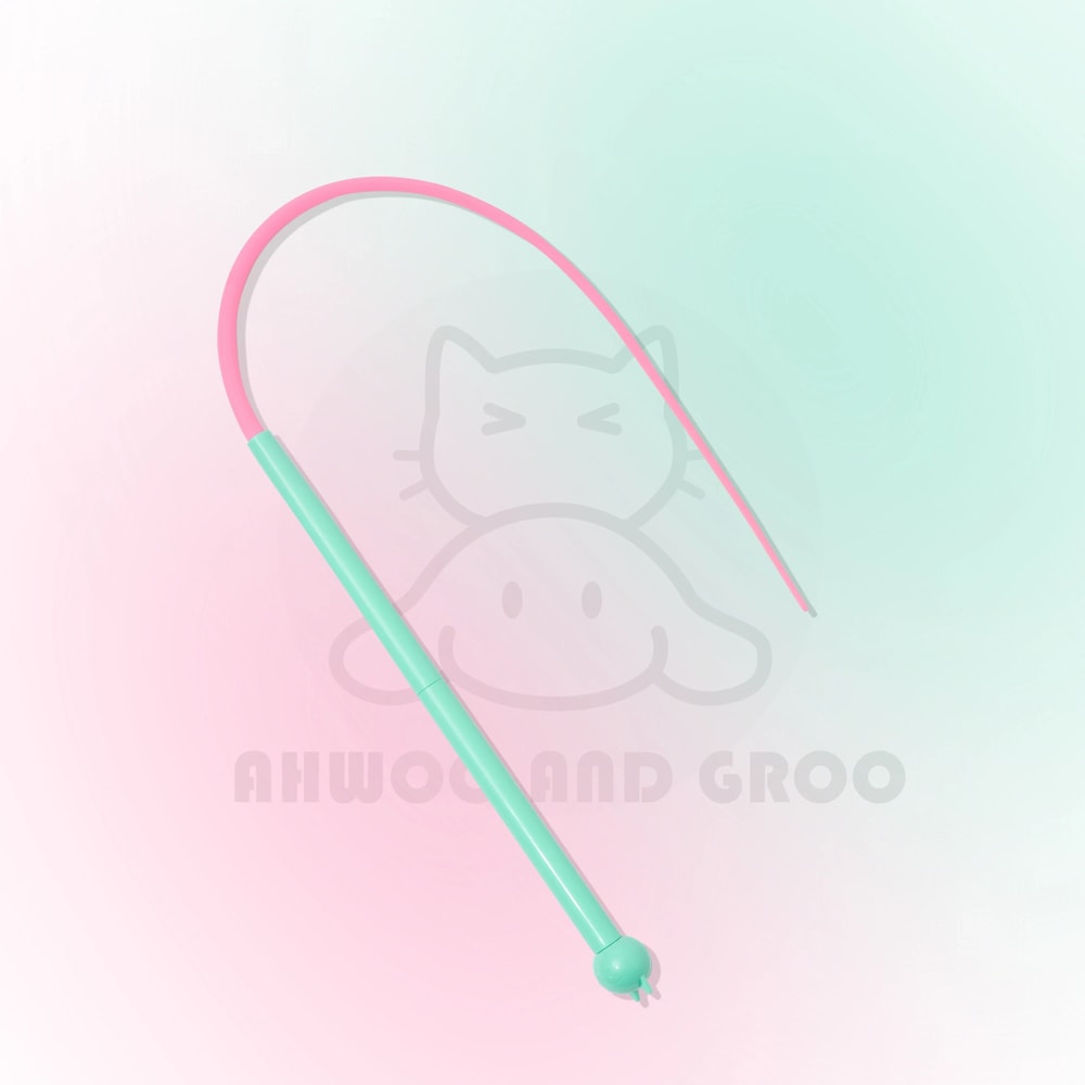 Silicone Mouse Tail Cat Teaser Stick With Bell For Interactive Indoor Kitten Play 4