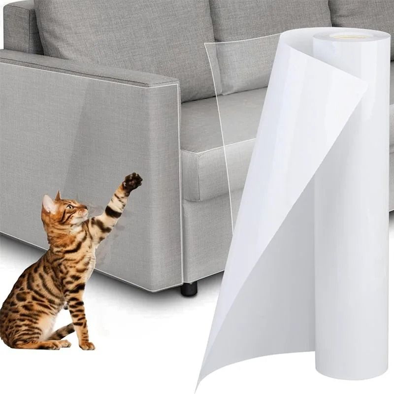Transparent Cat Sofa Protector Pads For Self Adhesive Furniture Scratch Protection 10