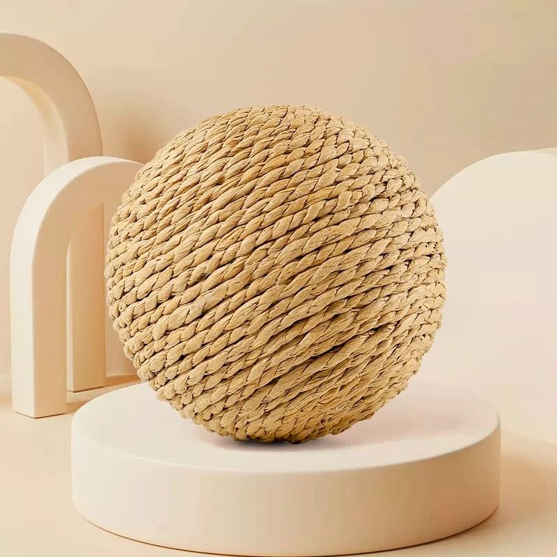 Sisal Cat Scratching Ball Toy With Sound For Kittens 2