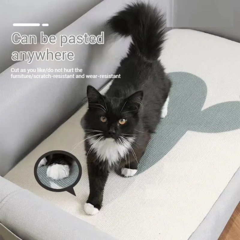 Trimmable Self Adhesive Cat Scratch Board Sofa Protector 9