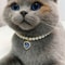 Adjustable Pearl Cat Collar Necklace For Kittens 15