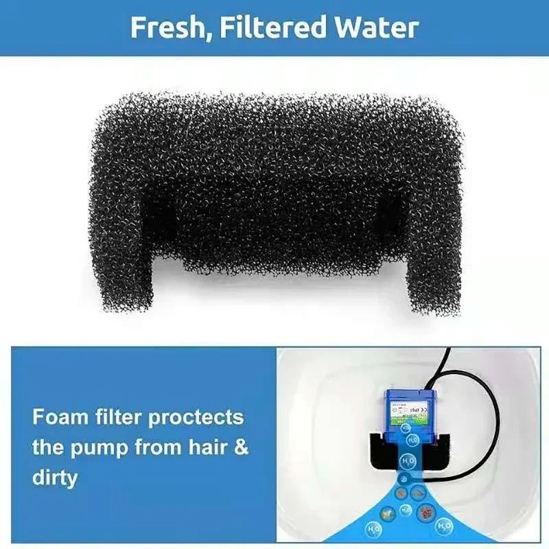 Pet Fountain Foam Filters For 85oz And 25L Cat Water Dispensers 2