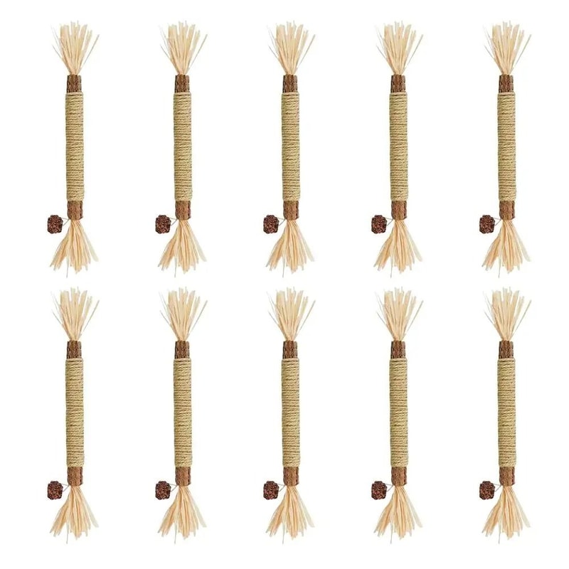 Cat Teeth Cleaning Chew Stick Toy With Cat Mint And Rope 3