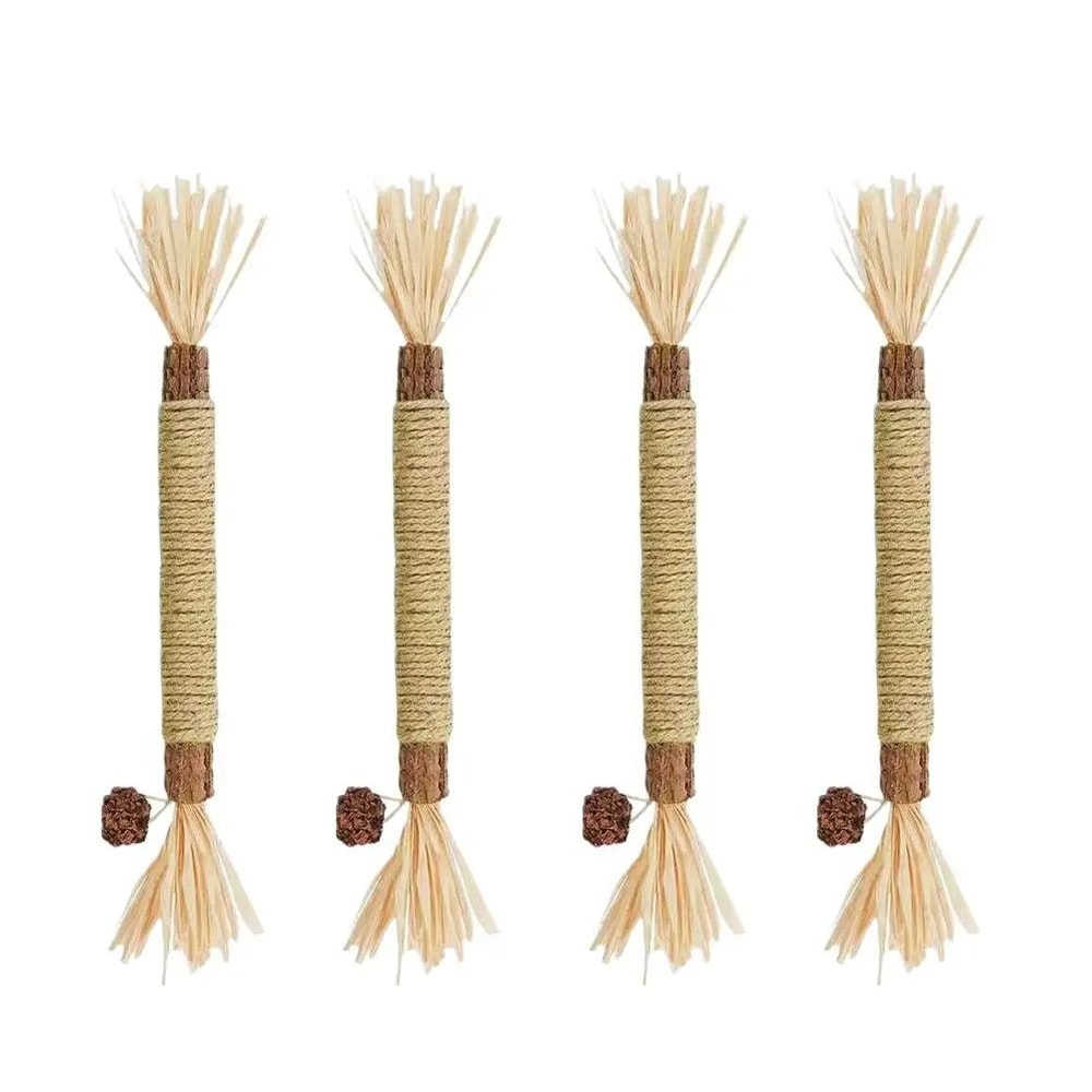 Cat Teeth Cleaning Chew Stick Toy With Cat Mint And Rope 1