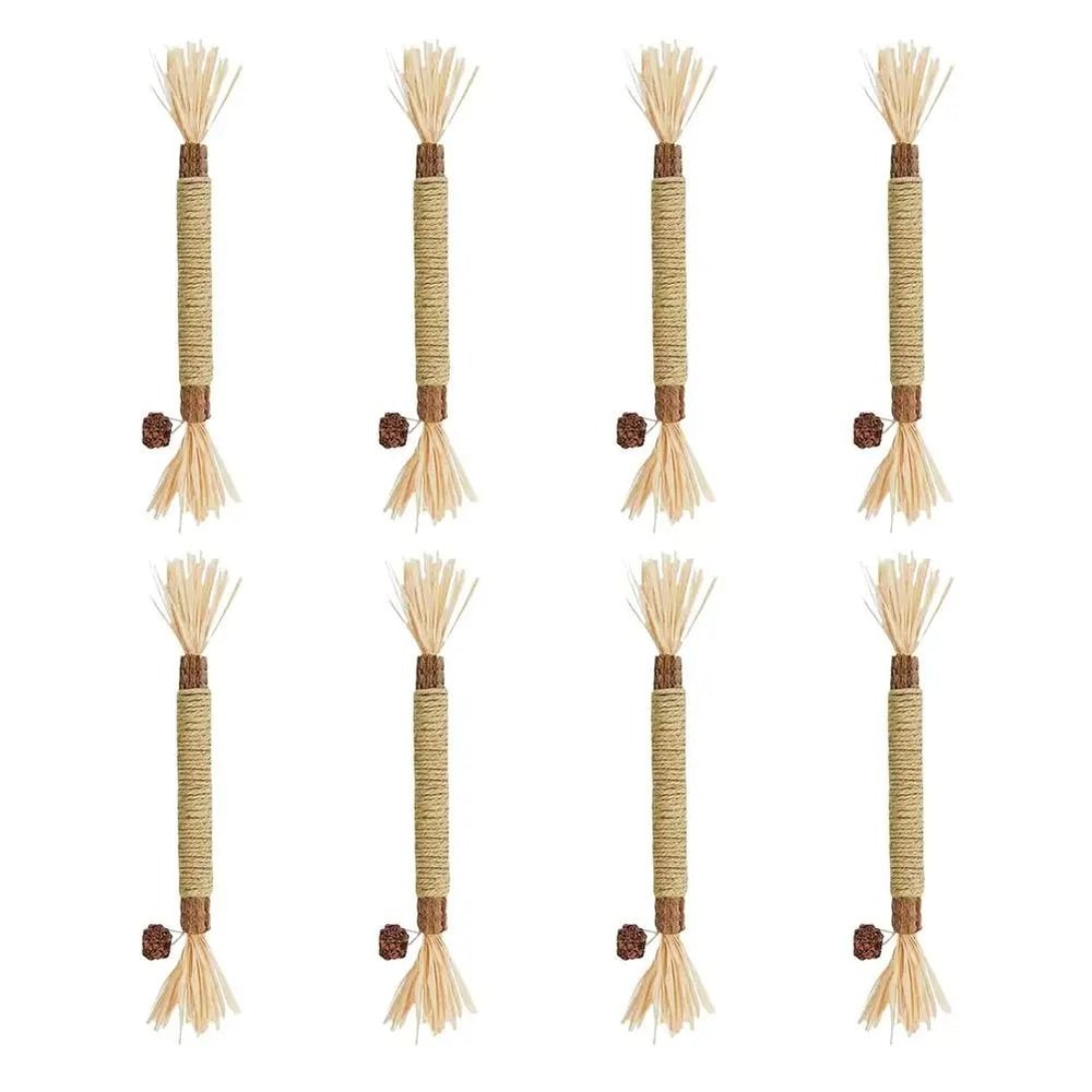 Cat Teeth Cleaning Chew Stick Toy With Cat Mint And Rope 2