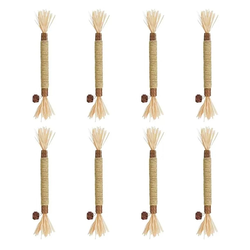 Cat Teeth Cleaning Chew Stick Toy With Cat Mint And Rope 2