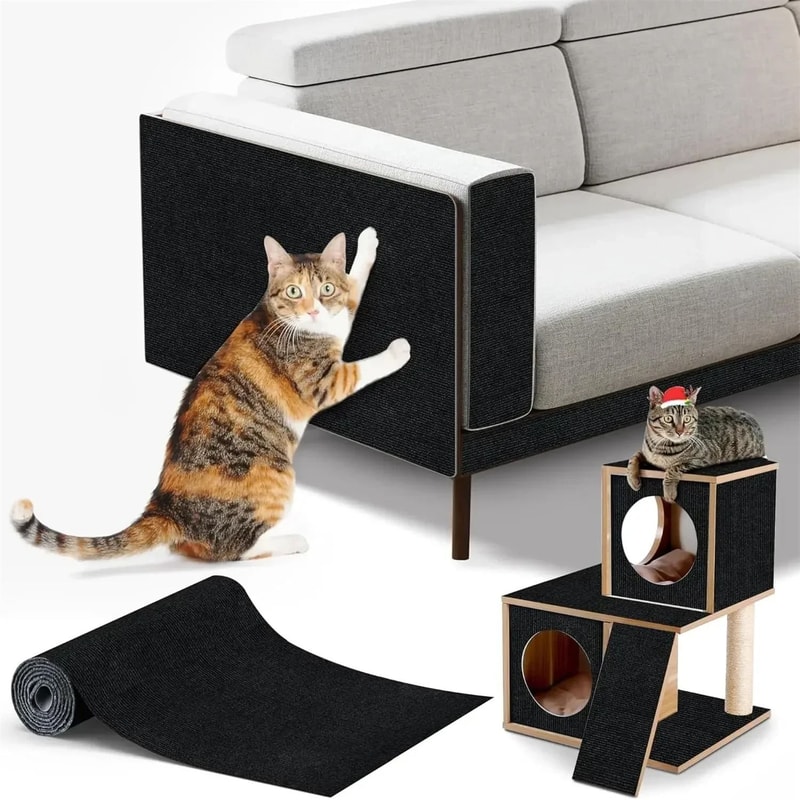 7 Color Self Adhesive Cat Scratcher Sofa Protector Mat 4