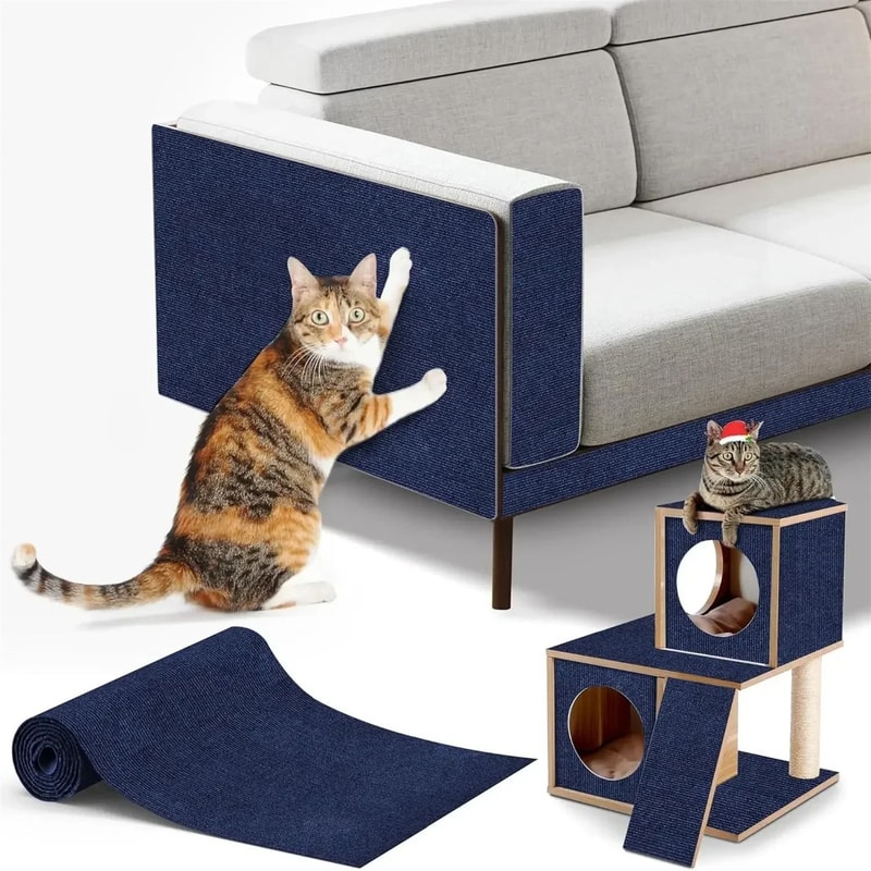 7 Color Self Adhesive Cat Scratcher Sofa Protector Mat 6