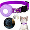 Glow Breakaway AirTag Pet Collar With Moon Charm 0