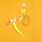 Elastic Hanging Feather Bell Cat Teaser Toy 3