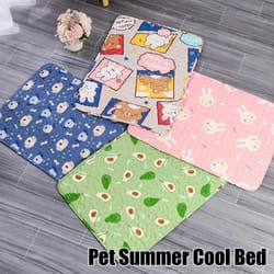 breathable pet cooling mat for dogs cats summer sofa floor bed and crate comfort