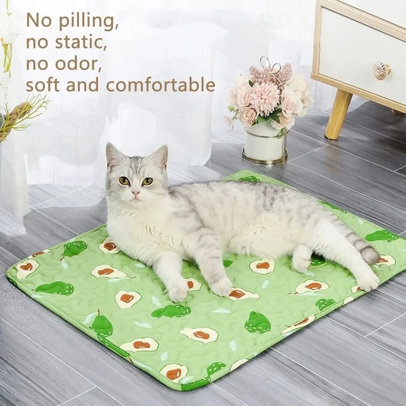 Breathable Pet Cooling Mat For Dogs Cats Summer Sofa Floor Bed And Crate Comfort 12