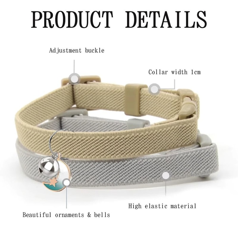 Lightweight Stretch Safety Cat Collar For Kittens Small Cats Puppies And Everyday Pet Comfort Wear 17