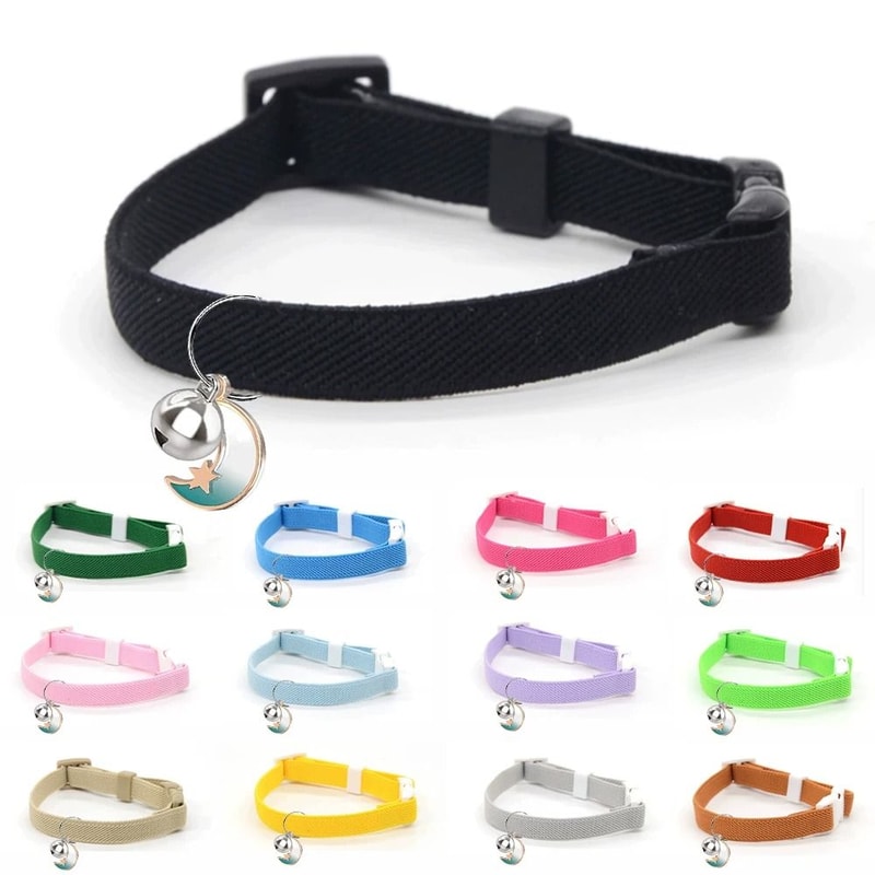 Lightweight Stretch Safety Cat Collar For Kittens Small Cats Puppies And Everyday Pet Comfort Wear 0