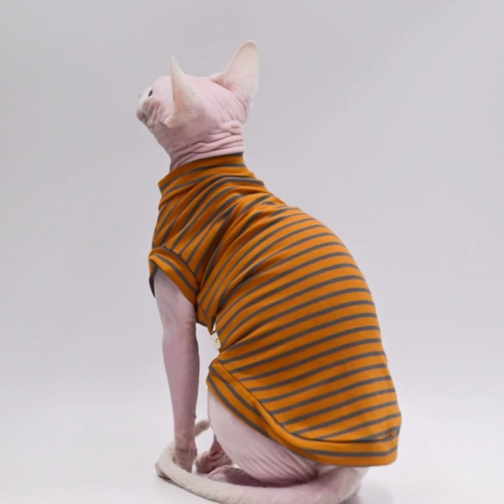 DUOMASUMI Summer Sphynx Cat Vest Stretch Cotton Cooling Top For Hairless Cats Daily Comfort Wear 5