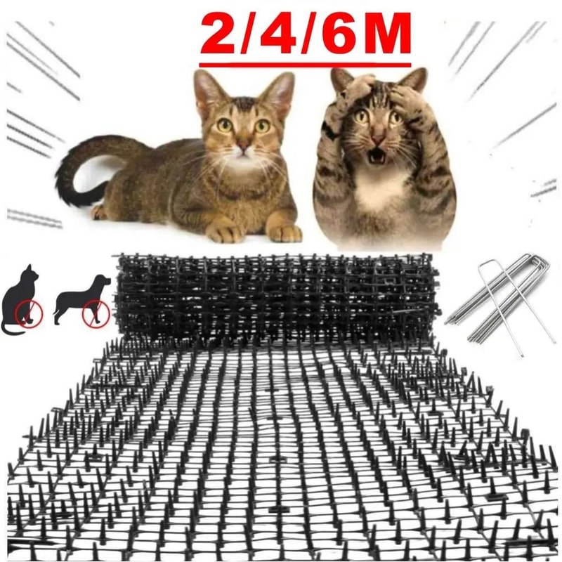 Garden Cat Scat Mat Spike Deterrent Strips For Dogs Cats Plants And Outdoor Protection 0